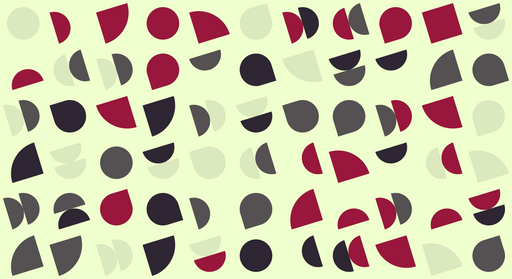 Papier peint géométrique Motifs colorés sur fond vert clair