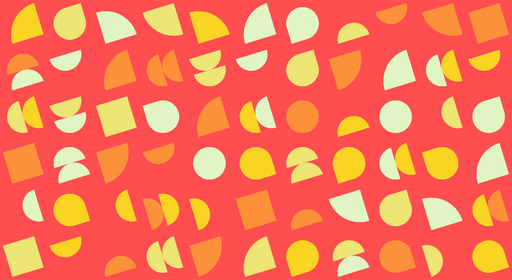 Papier peint géométrique Motif coloré rétro