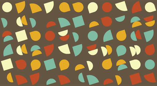 Papier peint géométrique Motifs abstraits colorés