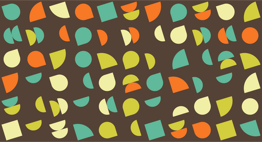 Papier peint formes géométriques Motifs colorés multiformes