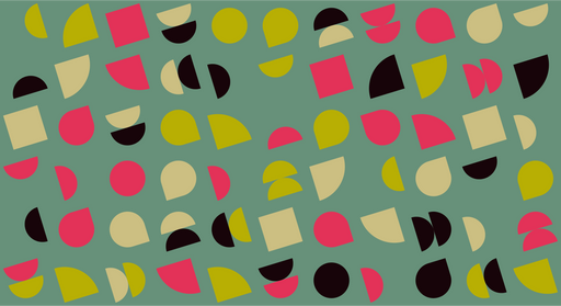 Papier peint géométrique Motifs colorés modernes