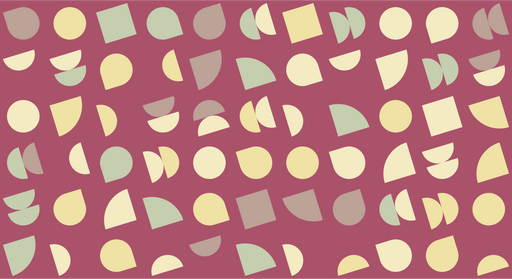 Papier peint géométrique Motifs en rose et beige