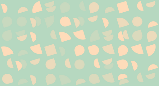 Papier peint géométrique Motifs colorés sur fond vert