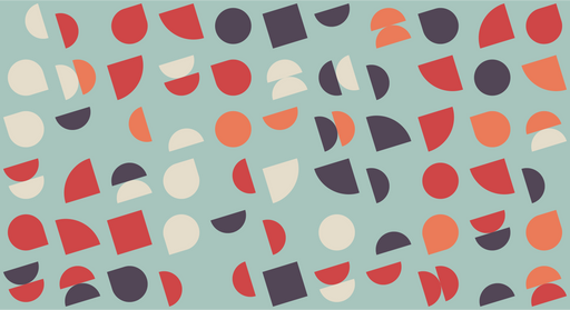 Papier peint géométrique Motifs colorés modernes