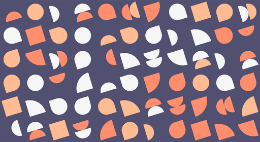 Papier peint géométrique Formes modernes multicolores