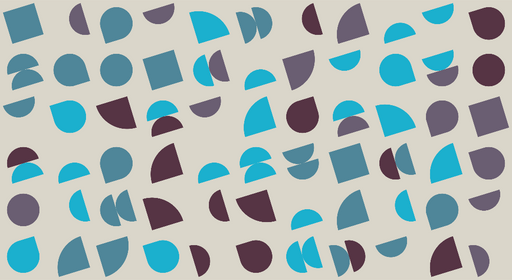 Papier peint géométrique Motifs abstraits bleu et violet