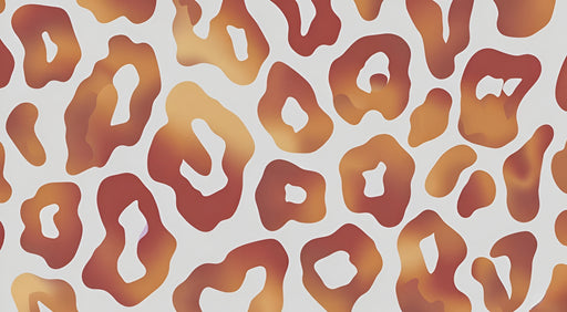 Papier peint léopard Motif abstrait orange et brun