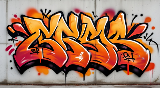 Papier peint graffiti Style urbain et énergique