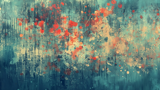 Papier peint abstrait Éclaboussures de couleurs vives