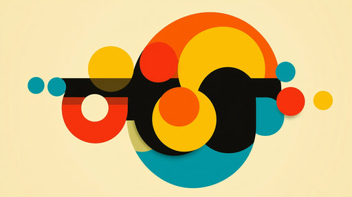 Papier peint géométrique Motif coloré moderne