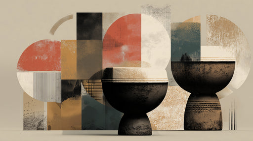 Papier peint géométrique Design abstrait et moderne