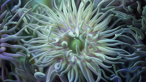 Papier peint anémone Design marin élégant