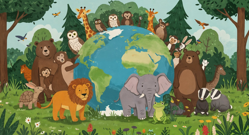 Papier peint animaux Voyage autour du monde sauvage