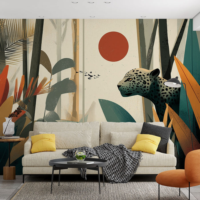 Papier peint jungle sauvage | Design exotique et mystérieux