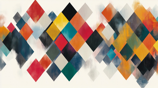 Papier peint géométrique Motif coloré et moderne