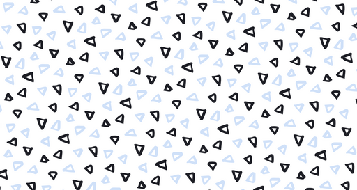 Papier peint géométrique Motif triangles noirs et bleus