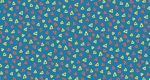 Papier peint géométrique Triangles colorés sur fond bleu