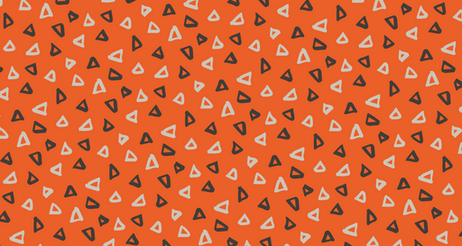 Papier peint géométrique Motif triangles orange et noir