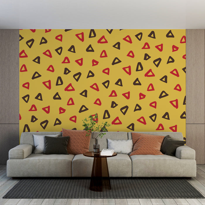 Papier peint triangles | Motif coloré moderne