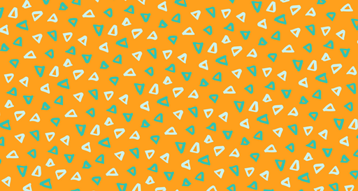 Papier peint géométrique Motif abstrait orange et turquoise