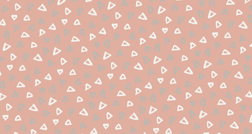 Papier peint géométrique Motif triangulaire rose et blanc