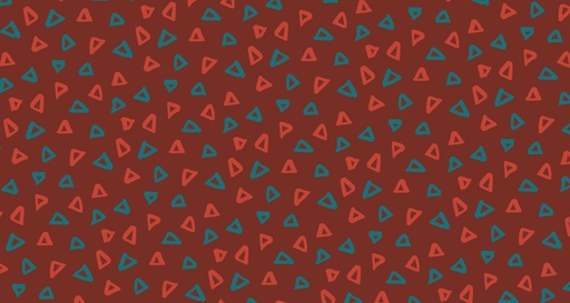 Papier peint géométrique Motifs triangulaires rouges et bleus