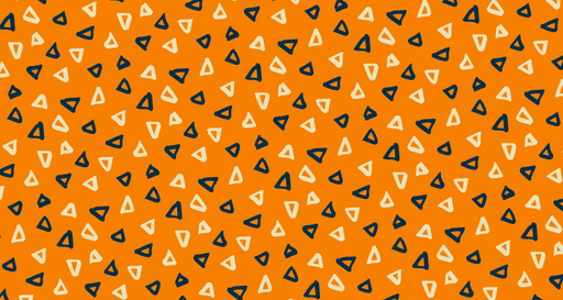 Papier peint motifs géométriques Triangle abstrait orange et bleu