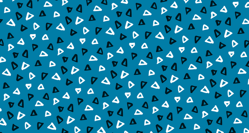 Papier peint géométrique Motif triangulaire noir et blanc sur fond bleu