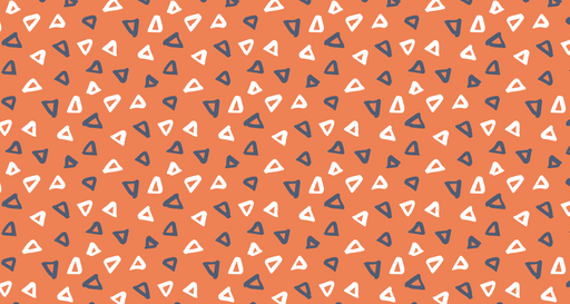 Papier peint géométrique Triangle rétro sur fond orange