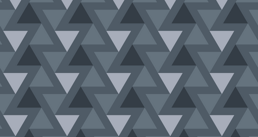 Papier peint géométrique Motif triangulaire bleu