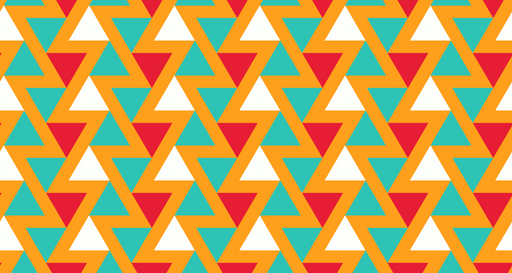Papier peint géométrique Motifs colorés en triangles