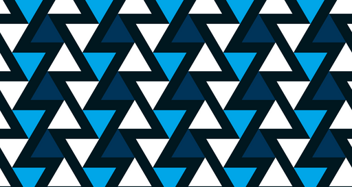 Papier peint géométrique Triangles bleus et noirs