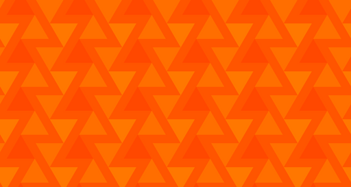 Papier peint géométrique Orangé vif et motifs triangulaires