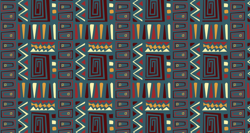 Papier peint géométrique tribal Motifs audacieux et colorés