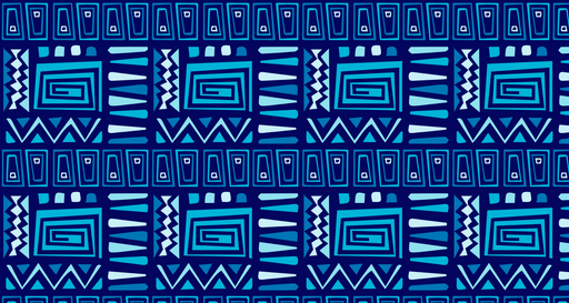 Papier peint géométrique Motifs abstraits bleus