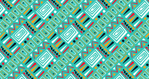 Papier peint géométrique Motifs colorés abstraits