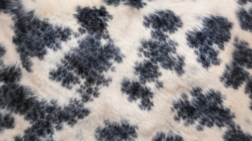 Papier peint imitation fourrure Taches noires et blanches