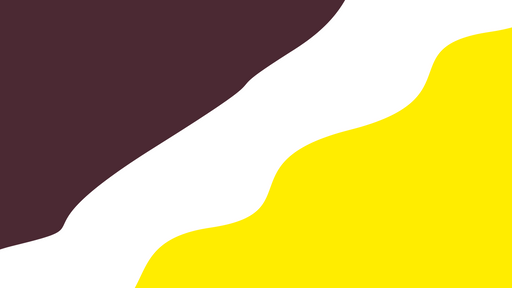 Papier peint abstrait Motif ondulé jaune et bordeaux