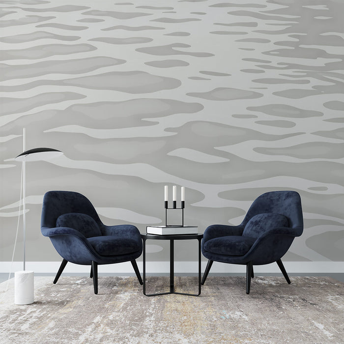Papier peint ondulé | Effet aquatique moderne