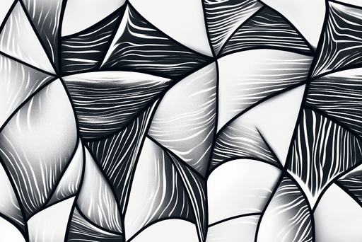 Papier peint abstrait moderne Noir et blanc