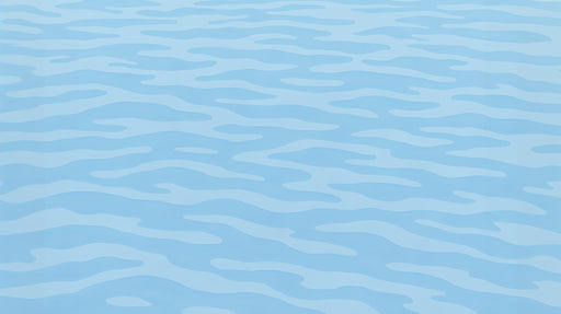 Papier peint ondulé Illustration aquatique bleu pâle