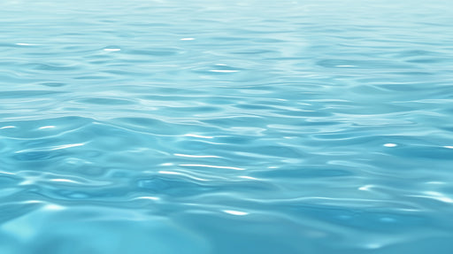 Papier peint eau turquoise Sérénité ondulante