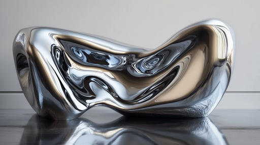 Sculpture Futuriste Métallique Art Contemporain Innovant