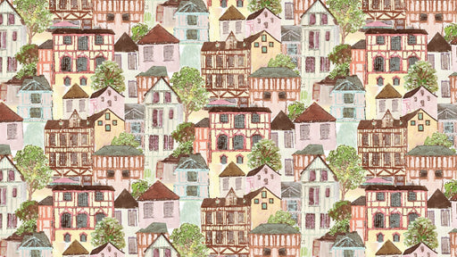 Papier peint maisons anciennes Design pittoresque