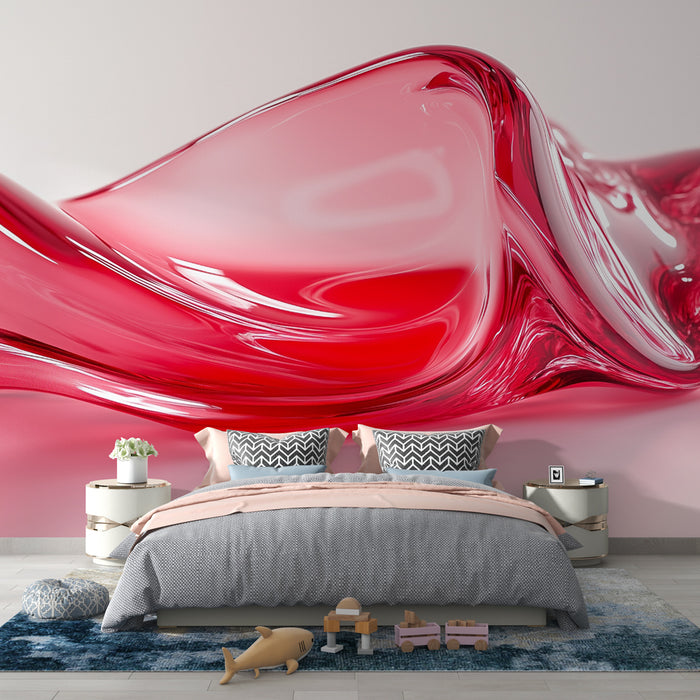 Papier peint fond d'écran fluide rouge | Élégance et modernité