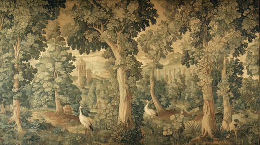 Papier peint paysage forestier Tapisserie élégante