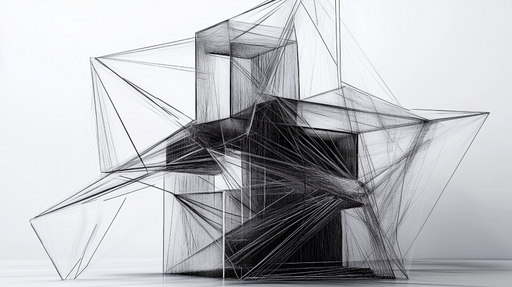 Papier peint architecture abstraite Design moderne en lignes