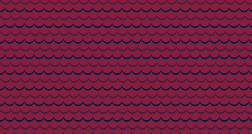 Papier peint Écailles Design Bordeaux et Bleu Marine