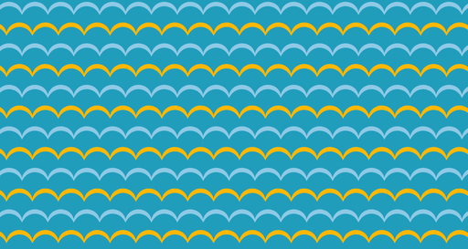 Papier peint géométrique Motif Vagues Multicolores