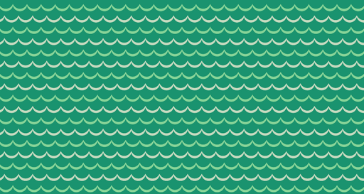 Papier peint vagues Motif ondulé vert et blanc